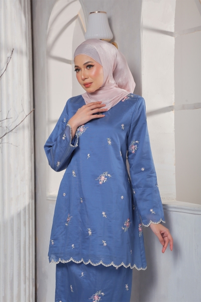 Kurung Myra - Dusty Blue